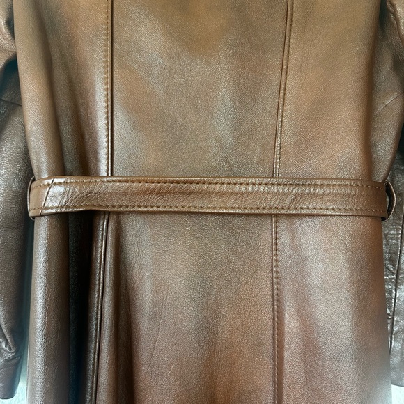 Vintage The Legacy Leather Fashions- London Fog Rich Brown Leather Jacket - Picture 9 of 11